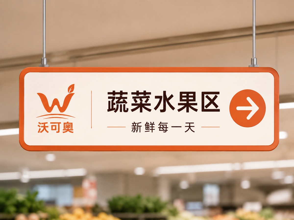 沃可奥门店蔬菜水果区